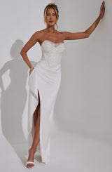 Fioreclo Emriella Maxi Dress in Ivory