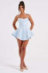 Fioreclo Emsley Playsuit Dress in Blue