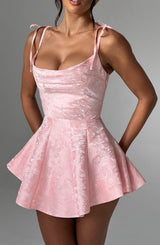 Fioreclo Emsley Playsuit Dress in Blush