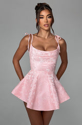 Fioreclo Emsley Playsuit Dress in Blush