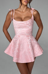 Fioreclo Emsley Playsuit Dress in Blush