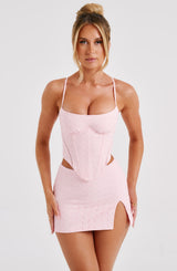 Fioreclo Erisa Mini Skirt in Blush