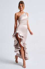 Fioreclo Esmeryn Maxi Dress in Champagne