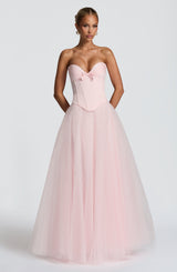 Fioreclo Ethelia Maxi Skirt in Blush