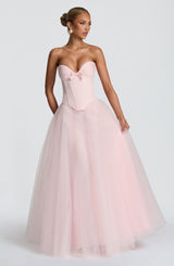 Fioreclo Ethelia Maxi Skirt in Blush