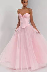 Fioreclo Ethelia Maxi Skirt in Blush