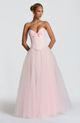 Fioreclo Ethelia Maxi Skirt in Blush