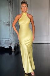 Fioreclo Ettara Maxi Dress in Lemon