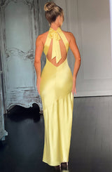 Fioreclo Ettara Maxi Dress in Lemon