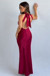 Fioreclo Ettara Maxi Dress in Wine