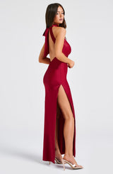 Fioreclo Ettara Maxi Dress in Wine