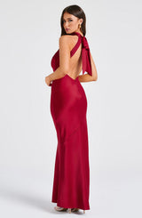 Fioreclo Ettara Maxi Dress in Wine