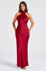 Fioreclo Ettara Maxi Dress in Wine