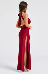 Fioreclo Ettara Maxi Dress in Wine