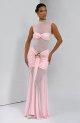 Fioreclo Faelyn Maxi Skirt in Blush