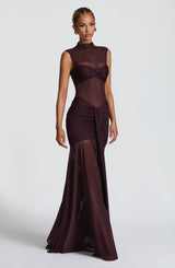 Fioreclo Faelyn Maxi Skirt in Plum
