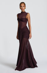 Fioreclo Faelyn Maxi Skirt in Plum