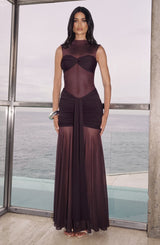 Fioreclo Faelyn Maxi Skirt in Plum