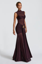 Fioreclo Faelyn Maxi Skirt in Plum