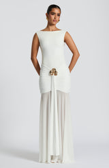 Fioreclo Faelyn Maxi Skirt in White