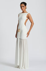 Fioreclo Faelyn Maxi Skirt in White