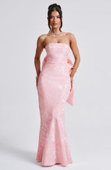Fioreclo Felisia Maxi Dress in Blush