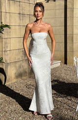 Fioreclo Felisia Maxi Dress in Ivory