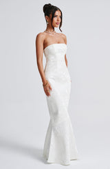 Fioreclo Felisia Maxi Dress in Ivory
