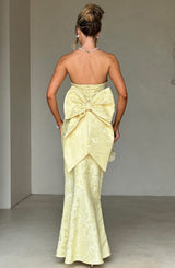Fioreclo Felisia Maxi Dress in Lemon