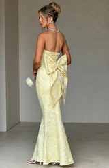 Fioreclo Felisia Maxi Dress in Lemon