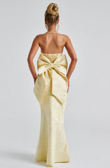Fioreclo Felisia Maxi Dress in Lemon