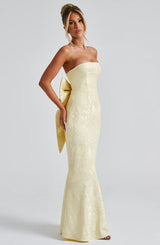 Fioreclo Felisia Maxi Dress in Lemon