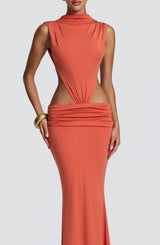 Fioreclo Fenwyn Maxi Dress in Burnt Orange