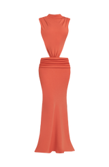 Fioreclo Fenwyn Maxi Dress in Burnt Orange