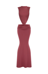 Fioreclo Fenwyn Maxi Dress in Rose Brown
