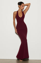 Fioreclo Fernya Maxi Dress in Cherry Lacquer
