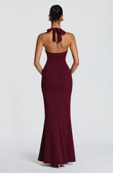 Fioreclo Fernya Maxi Dress in Cherry Lacquer