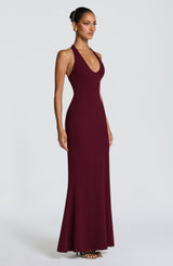 Fioreclo Fernya Maxi Dress in Cherry Lacquer