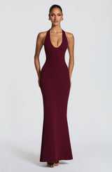 Fioreclo Fernya Maxi Dress in Cherry Lacquer