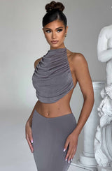 Fioreclo Fifianne Top in Charcoal