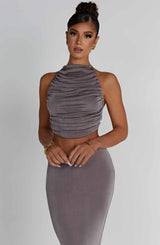 Fioreclo Fifianne Top in Charcoal