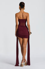 Fioreclo Fionella Mini Dress in Cherry Lacquer