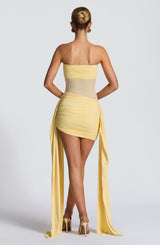 Fioreclo Fionella Mini Dress in Lemon