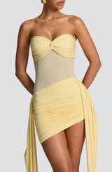 Fioreclo Fionella Mini Dress in Lemon