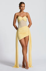 Fioreclo Fionella Mini Dress in Lemon