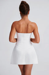 Fioreclo Fleurette Mini Dress in Ivory