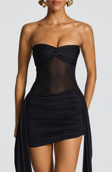 Fioreclo Florelle Mini Dress in Black