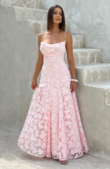 Fioreclo Francine Maxi Dress in Blush