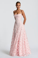 Fioreclo Francine Maxi Dress in Blush