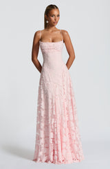 Fioreclo Francine Maxi Dress in Blush